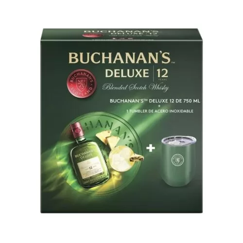 Whisky Buchanans 12 Años 750 ml. + 1 Tumbler